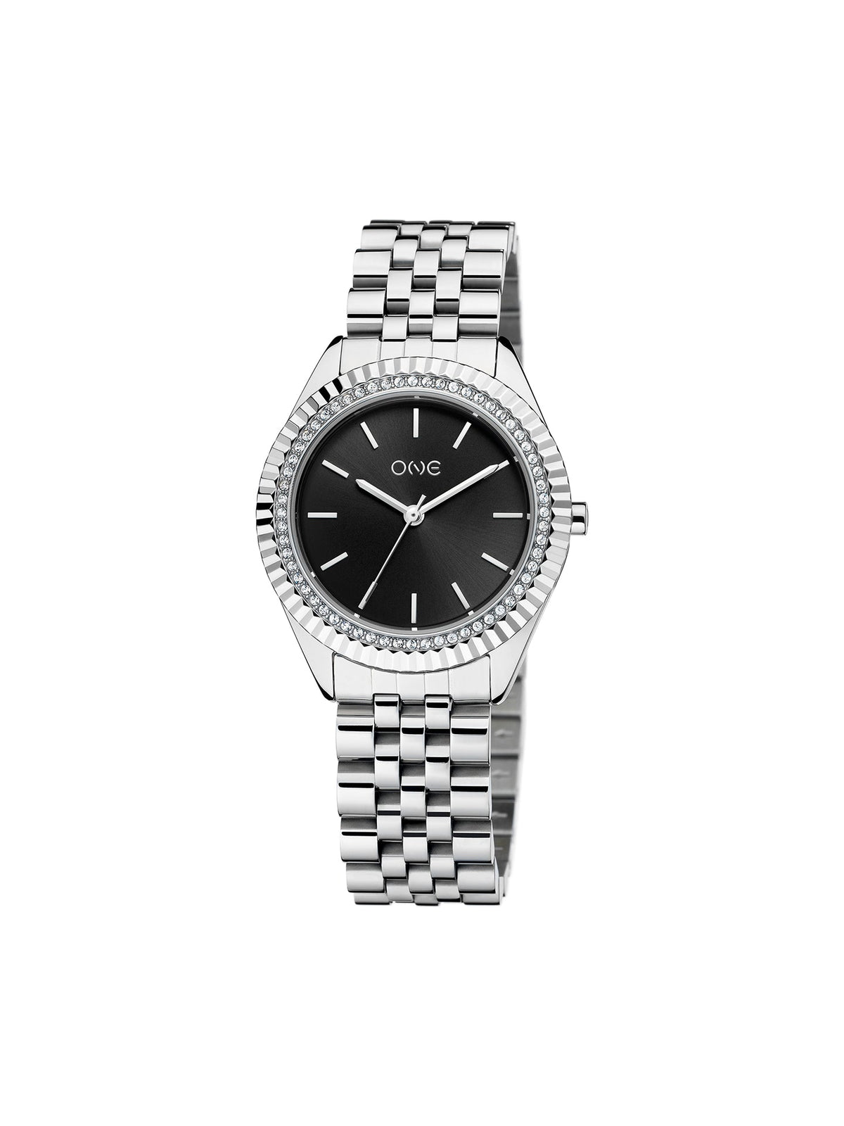 One Celebrity Crystal Black Watch