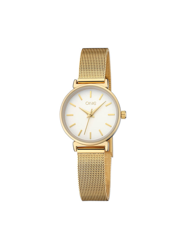 ONE Daily Round Gold Watch