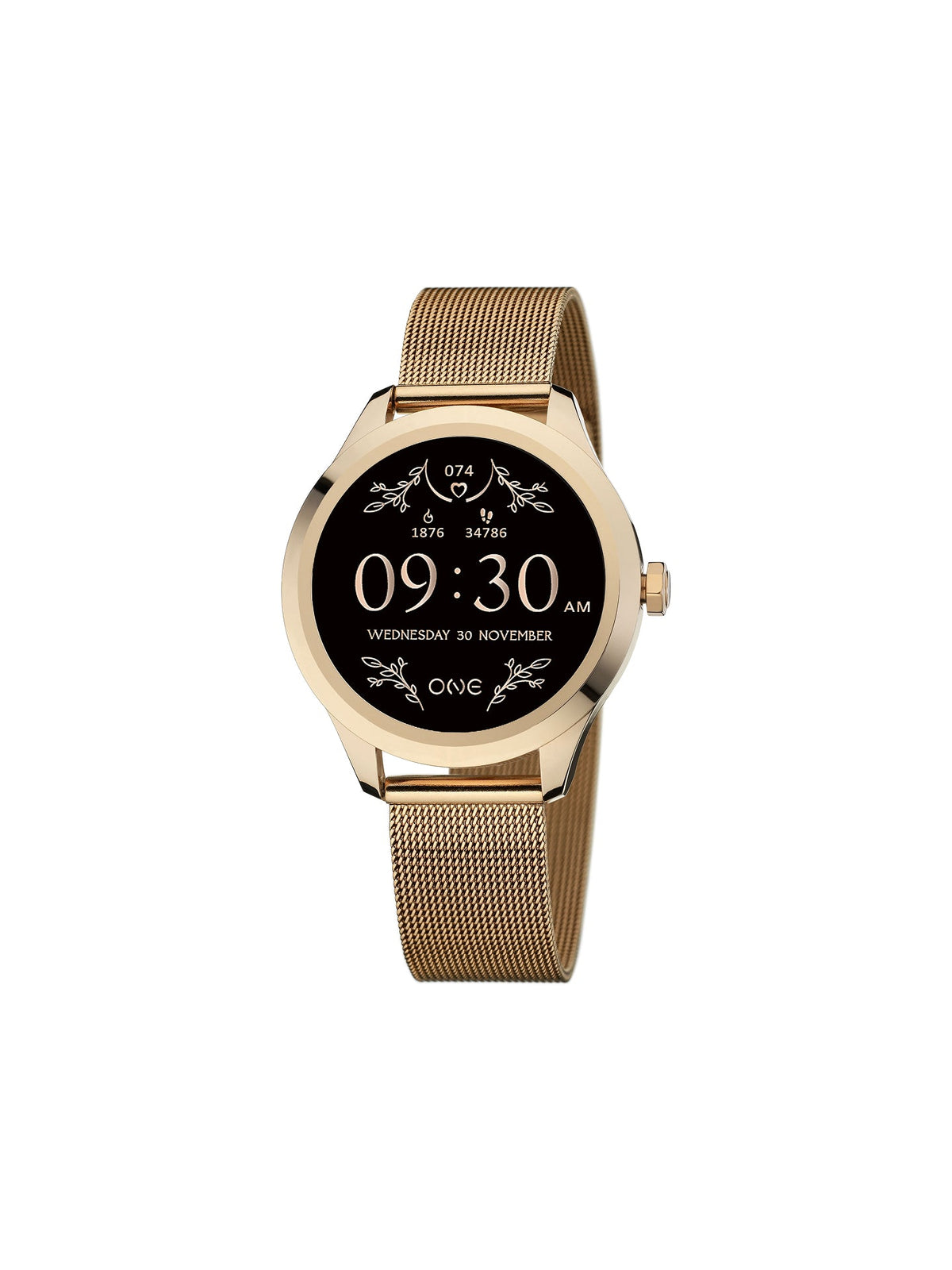 One Mini Rose Gold Smartwatch